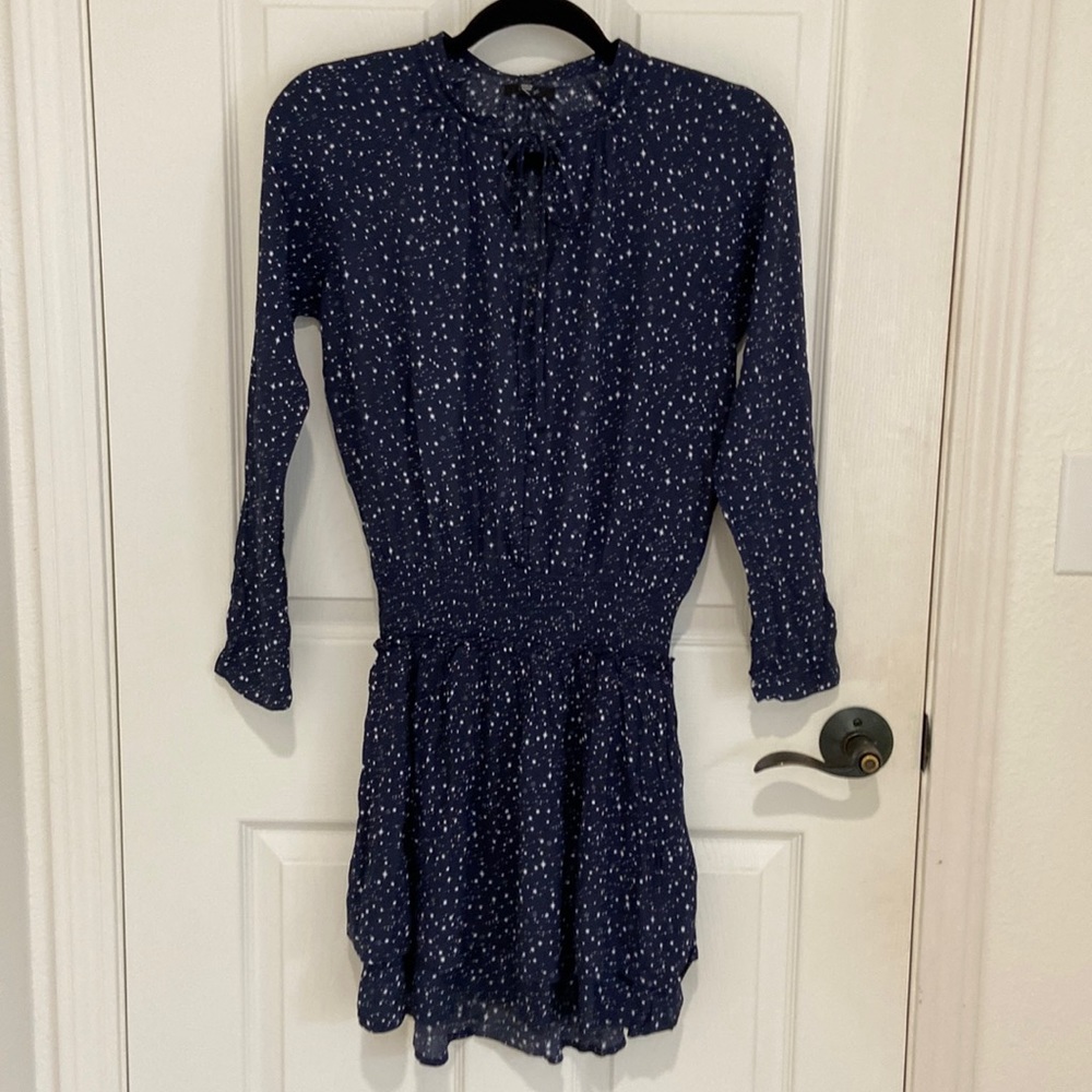 Rails Jasmine Printed Smock Mini Dress in Navy Nova - NWT